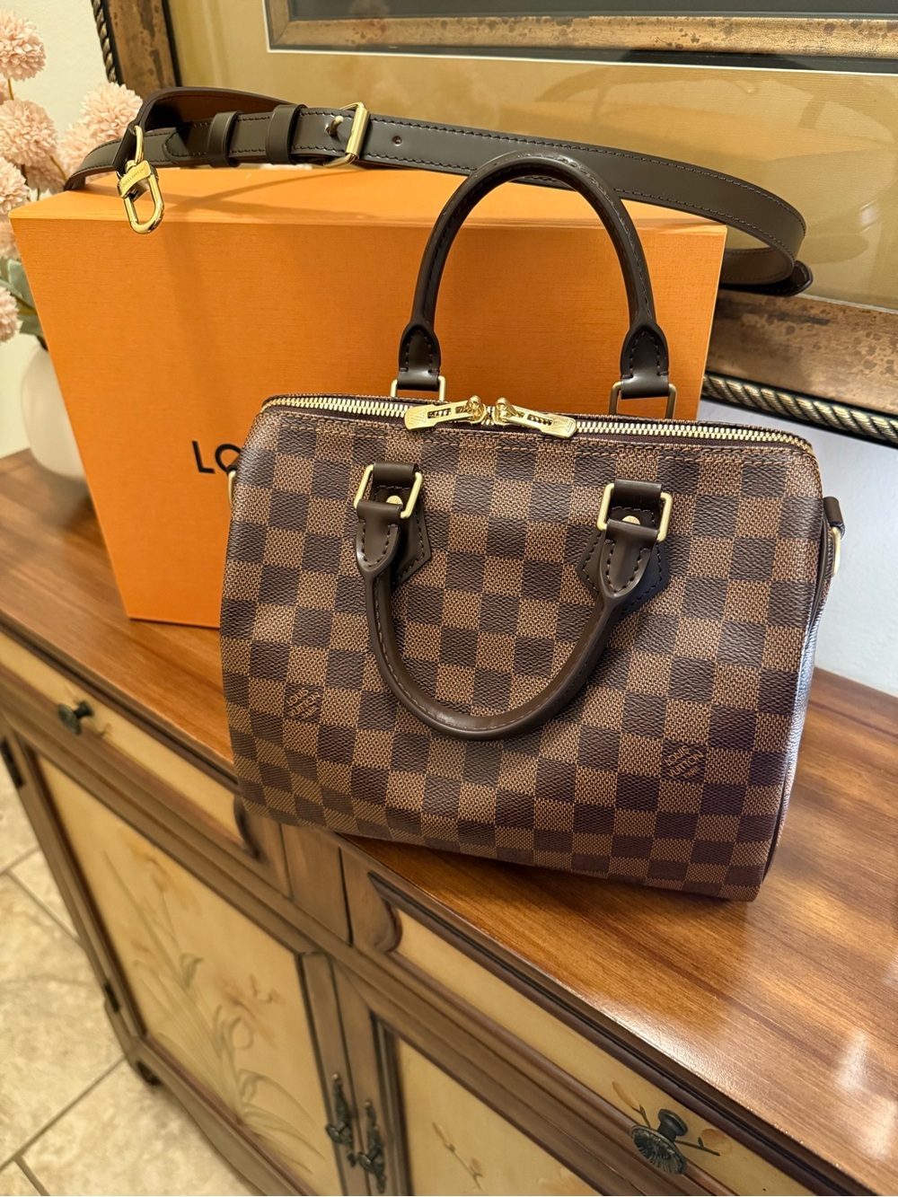 Louis Vuitton Speedy 25 Damier Ebene